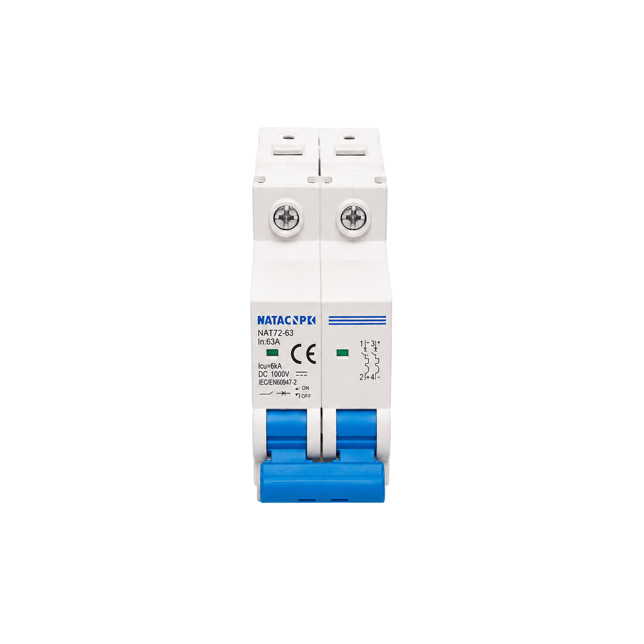 NAT72-63 2P DC MCB 63A