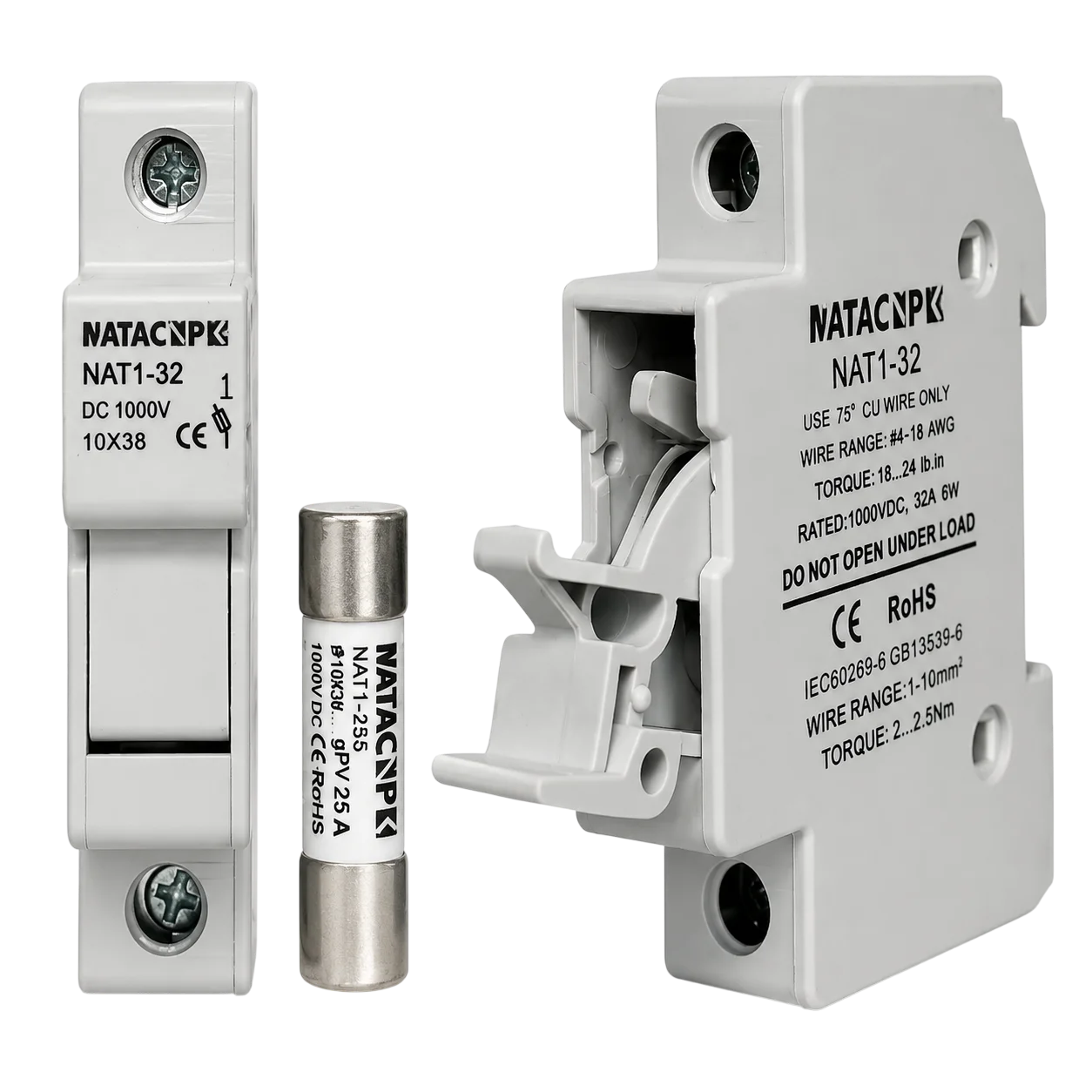 NAT1-32 DC Fuse Holder with Fuse
